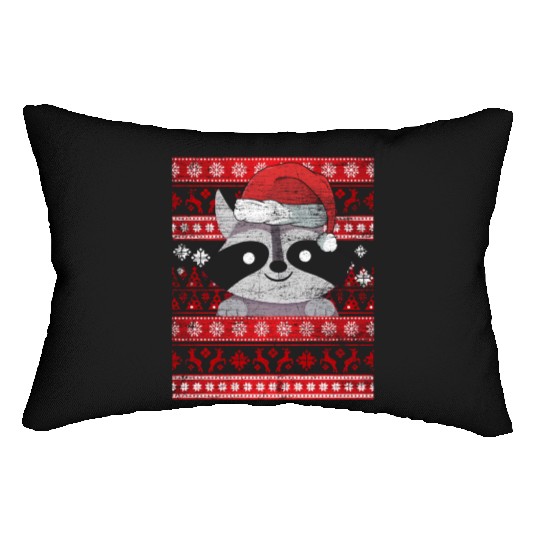 Zookeeper Raccoon Ugly Racoon Lumbar Pillows