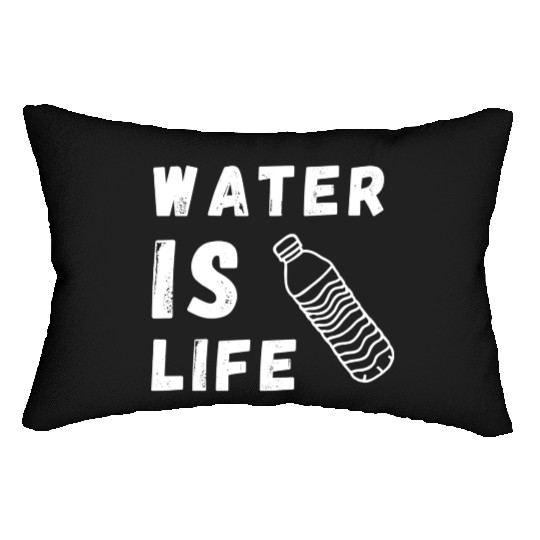 Water Is Life Save Water Save The Planet Earth Lumbar Pillows