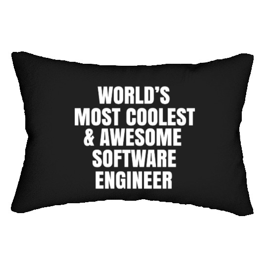 World s Most Coolest And Awesome Software Engineer Lumbar Pillows