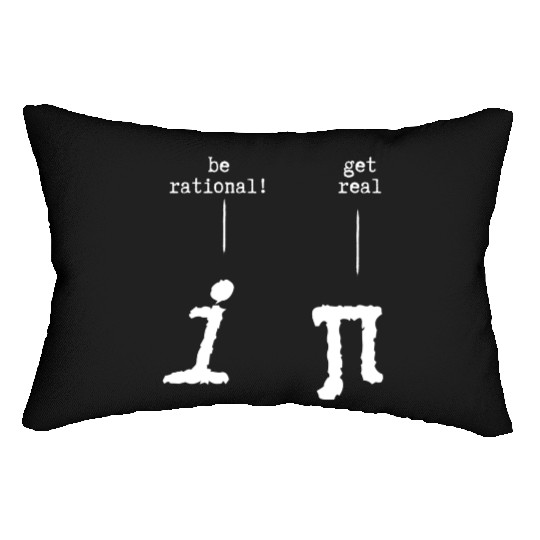Funny Math circle number pi quote cool Lumbar Pillows