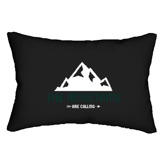 The Mountains Are Calling Lumbar Pillows