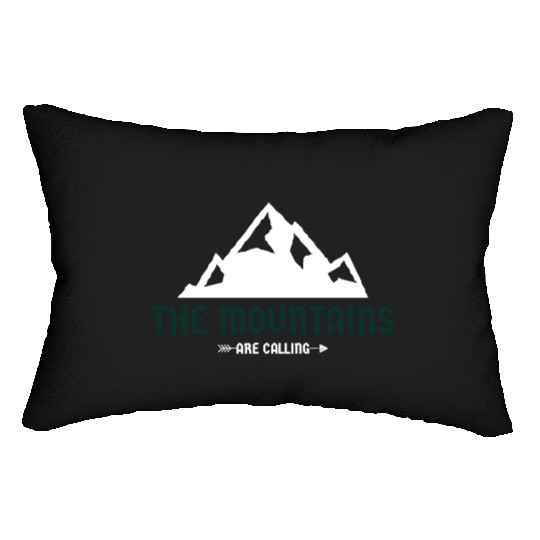 The Mountains Are Calling Lumbar Pillows