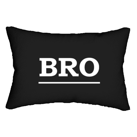Bold Brotherhood Text Design Lumbar Pillows
