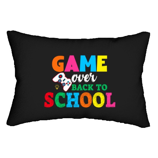 Game Over Back To School Lumbar Pillows