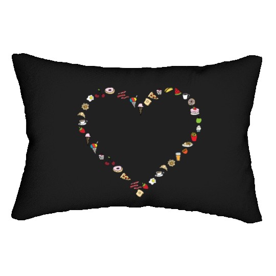 I Love Food Lumbar Pillows