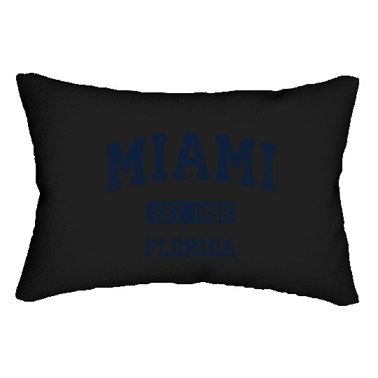 Miami Florida Fl Athletic Sports Lumbar Pillows