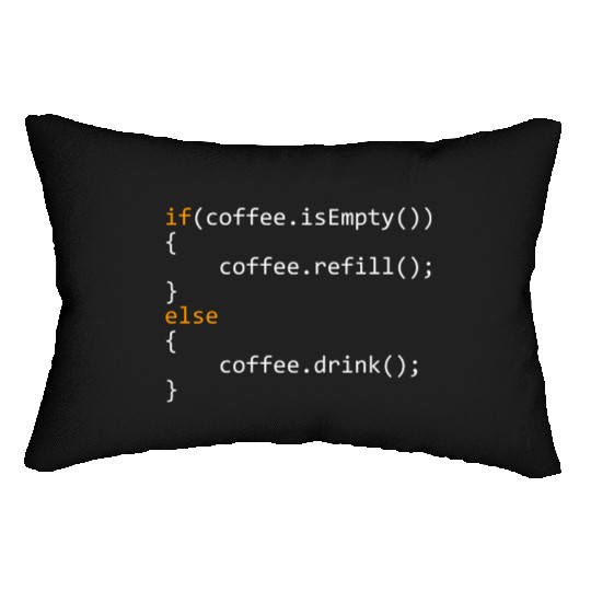 Programmer Coffee For Coders Lumbar Pillows