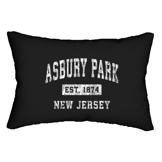 Asbury Park New Jersey Nj Established Sports Lumbar Pillows