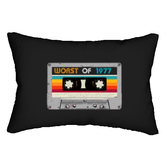 Worst Of 1977 43th Cassette Tape Lumbar Pillows