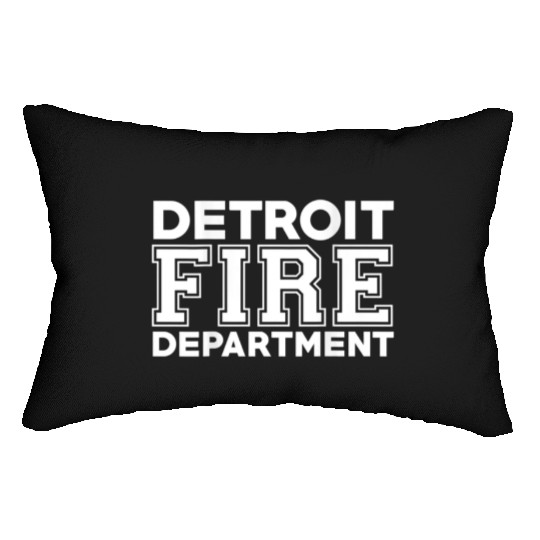 Detroit Michigan Fire Rescue Department Lumbar Pillows