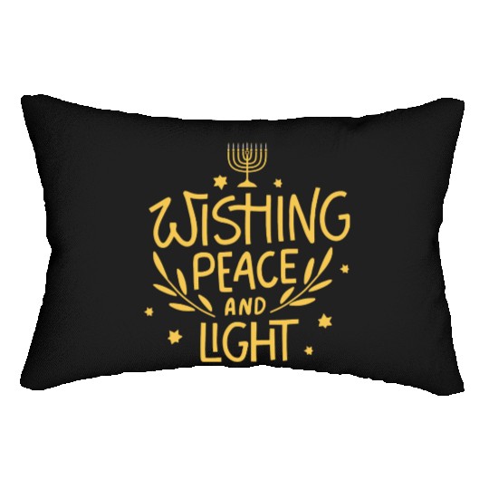 Wishing Peace And Light This Hanukkah Lumbar Pillows