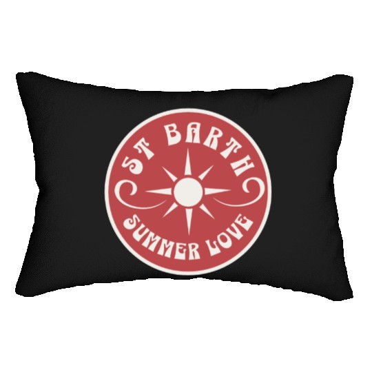 Saint Barthelemy Caribbean Summer Love Lumbar Pillows