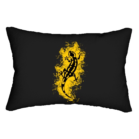 Fire salamander animal. Lumbar Pillows