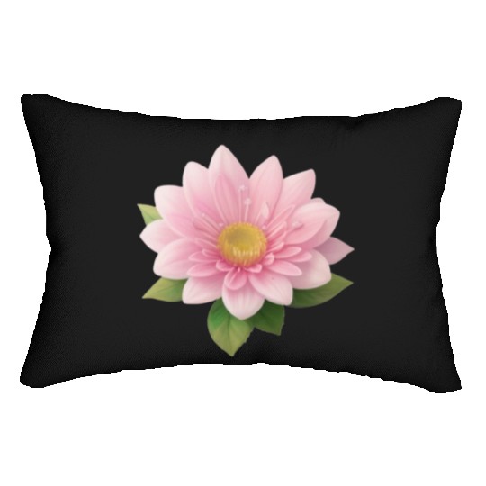 Lovely Pink Little Flower - Water Lily Lumbar Pillows
