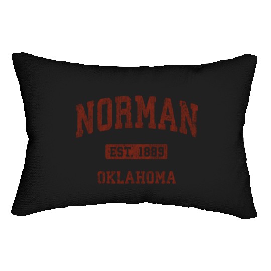 Norman Oklahoma Ok Athletic Sports Lumbar Pillows