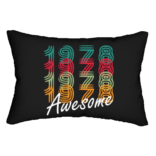 1978 Vintage Year Retro Birthday Gift Lumbar Pillows