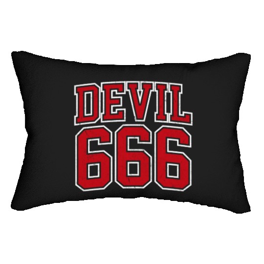 666 The Number of The Beast Lumbar Pillows