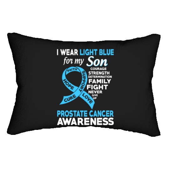 I Wear Light Blue For My Son Prostate Cancer Lumbar Pillows