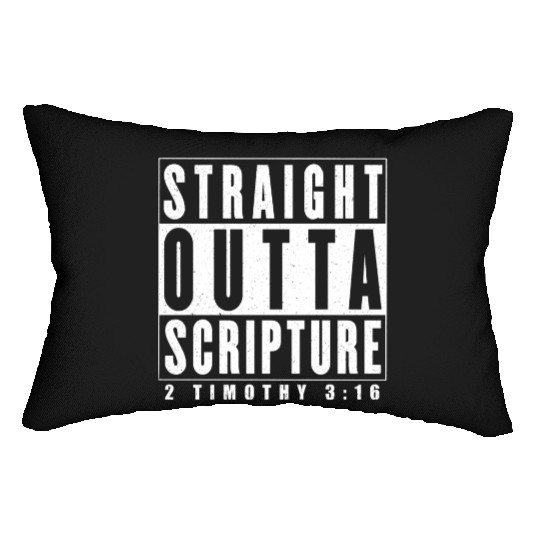 Straight Outta Scripture Lumbar Pillows