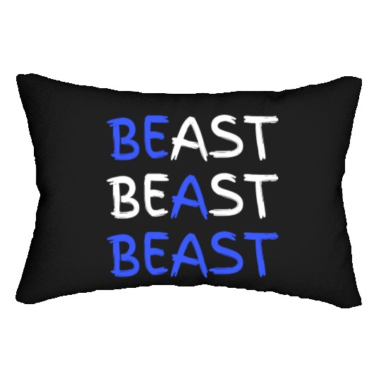 Be A Beast Fitness Workout Gym Lumbar Pillows