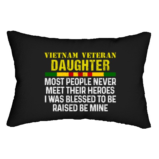 US Army Vietnam Veteran Daughter Lumbar Pillows