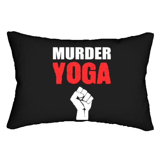 Murder Yoga Yoga Coach Gift Lumbar Pillows