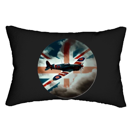 Spitfire Airplane Fighter Plane England UK Lumbar Pillows
