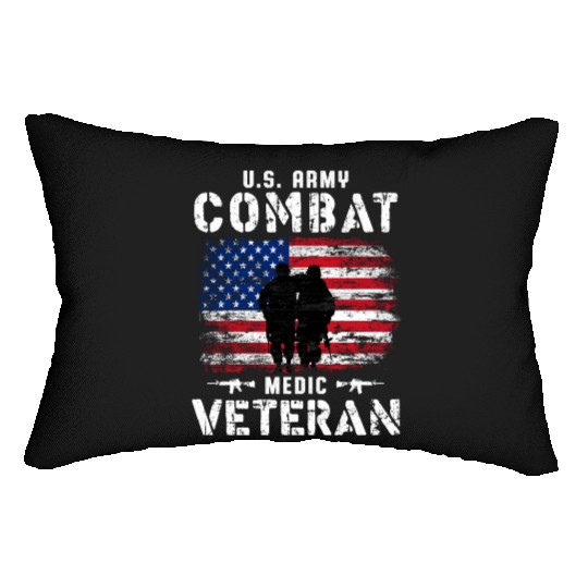 US Army Combat Medic Veteran Lumbar Pillows