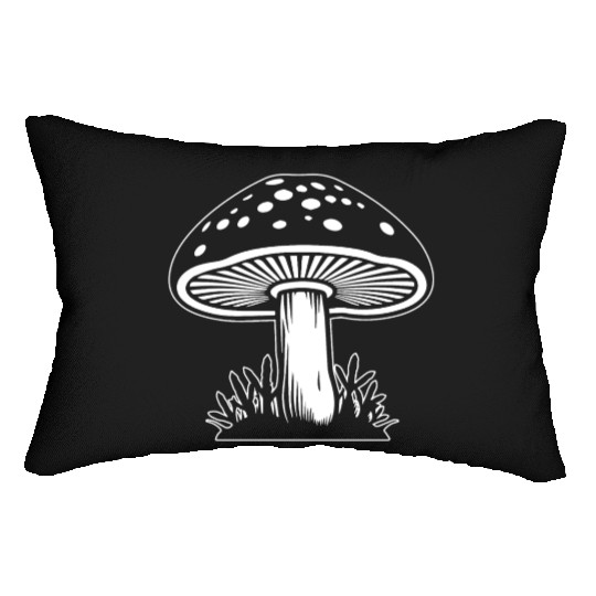 Mushroom Picker Fungi Forest Lumbar Pillows