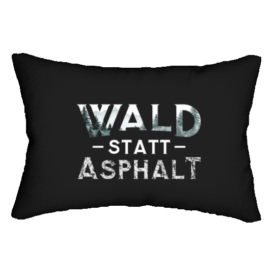 Forest Instead Of Asphalt Nature Lumbar Pillows