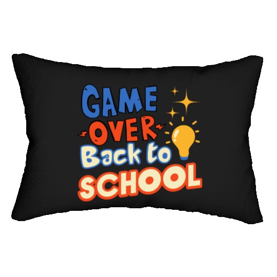 Game Over Back to School Lumbar Pillows