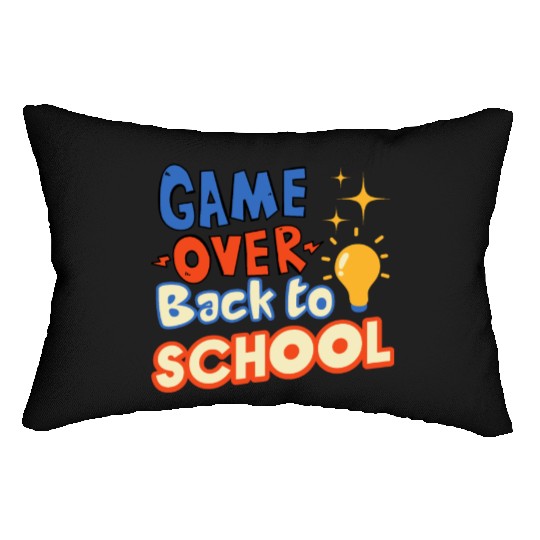 Game Over Back to School Lumbar Pillows