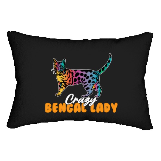 Crazy Bengal Lady Bengal Lumbar Pillows