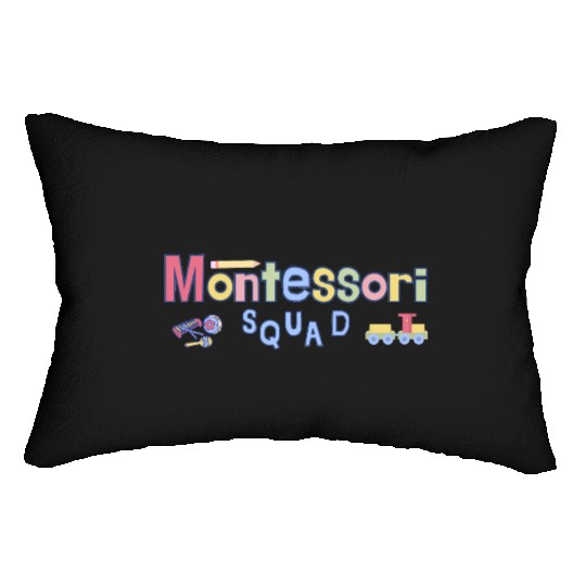 Montessori Squad - back to school Lumbar Pillows