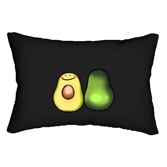 Cute Green Avocado Lumbar Pillows