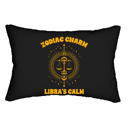 Libra Sign Design Lumbar Pillows