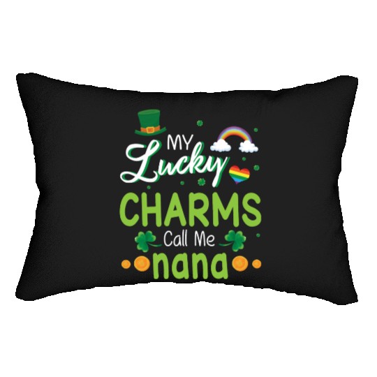 My Lucky Charms Call Me Nana Happy Saint Patrick Lumbar Pillows