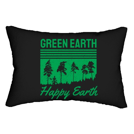 Green Earth Happy Earth Lumbar Pillows