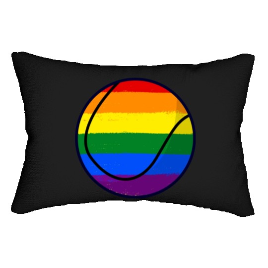 Love Is Love Pride Rainbow Tennis Lumbar Pillows