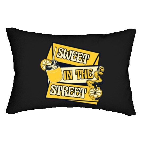 Sweet In The Street Lemon Juice Business Lemonade Lumbar Pillows