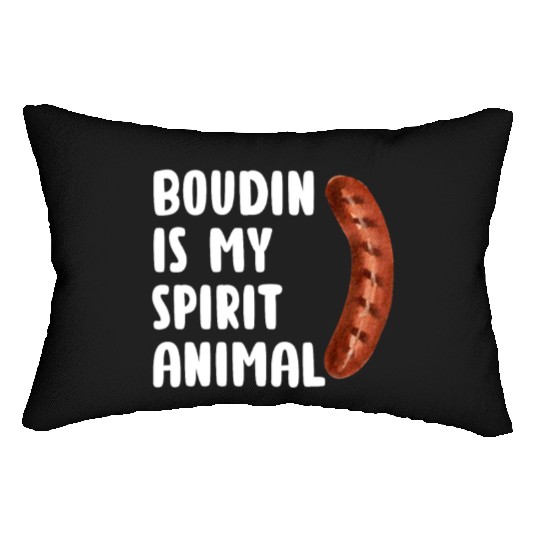 Boudin is My Spirit Animal, Funny Louisiana Cajun Lumbar Pillows
