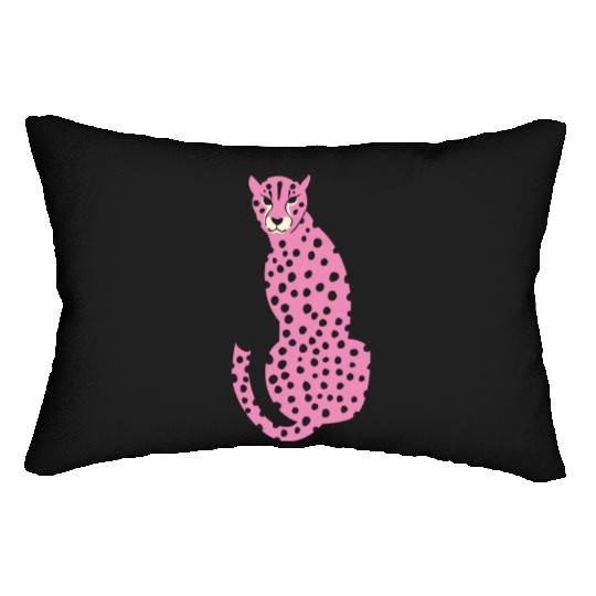 Pink Cheetah Lumbar Pillows