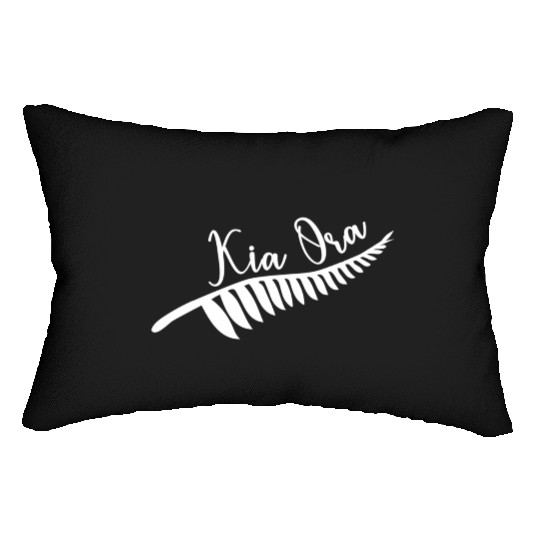Maori Kia Ora Silver Fern T Tattoo New Lumbar Pillows