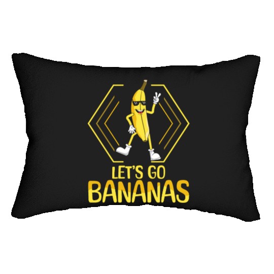 Dancing Funny Banana Meme Let Us Go Banana Lumbar Pillows