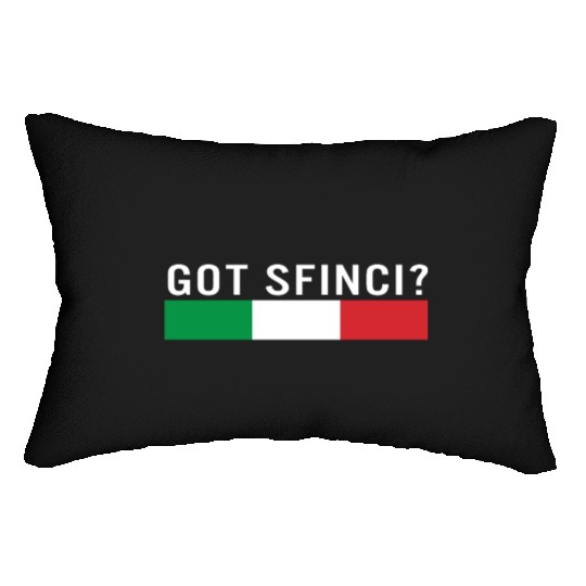 Saint Joseph's Day Lumbar Pillows, Sfinci Italy Flag Lumbar Pillows,