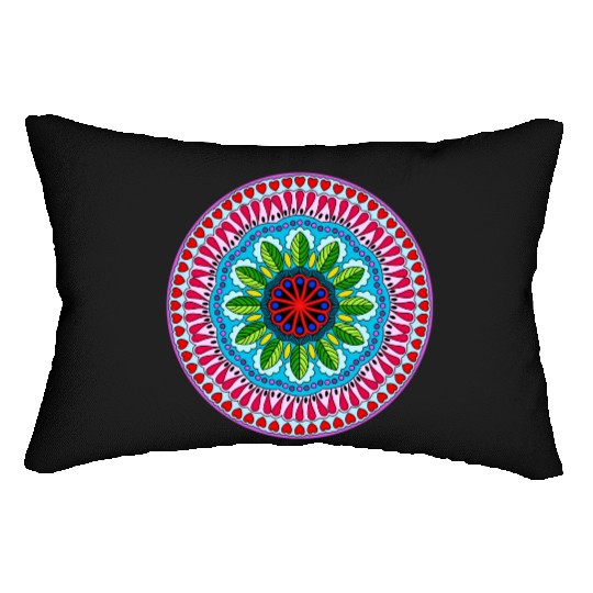 Colorful Mandala Pattern Modern 9 Lumbar Pillows
