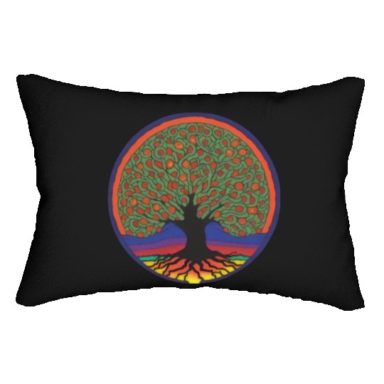 Tree: detailed, relaxing, & positive Lumbar Pillows