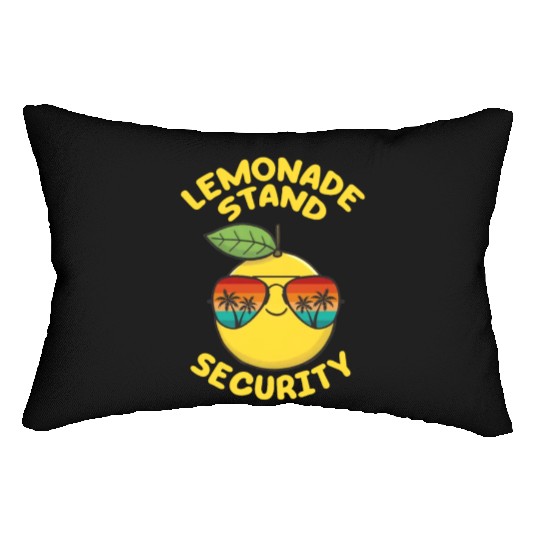 Lemonade Stand Security Cute Lemon Summer Lumbar Pillows