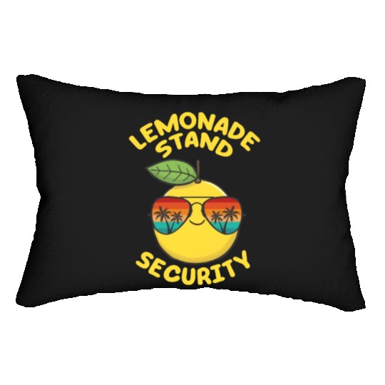 Lemonade Stand Security Cute Lemon Summer Lumbar Pillows