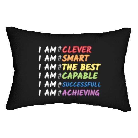 Daily Motivational Affirmation Self Love Quote Lumbar Pillows